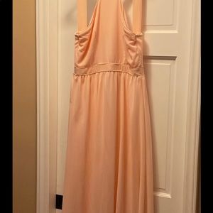 Lulus peach long maxi dress